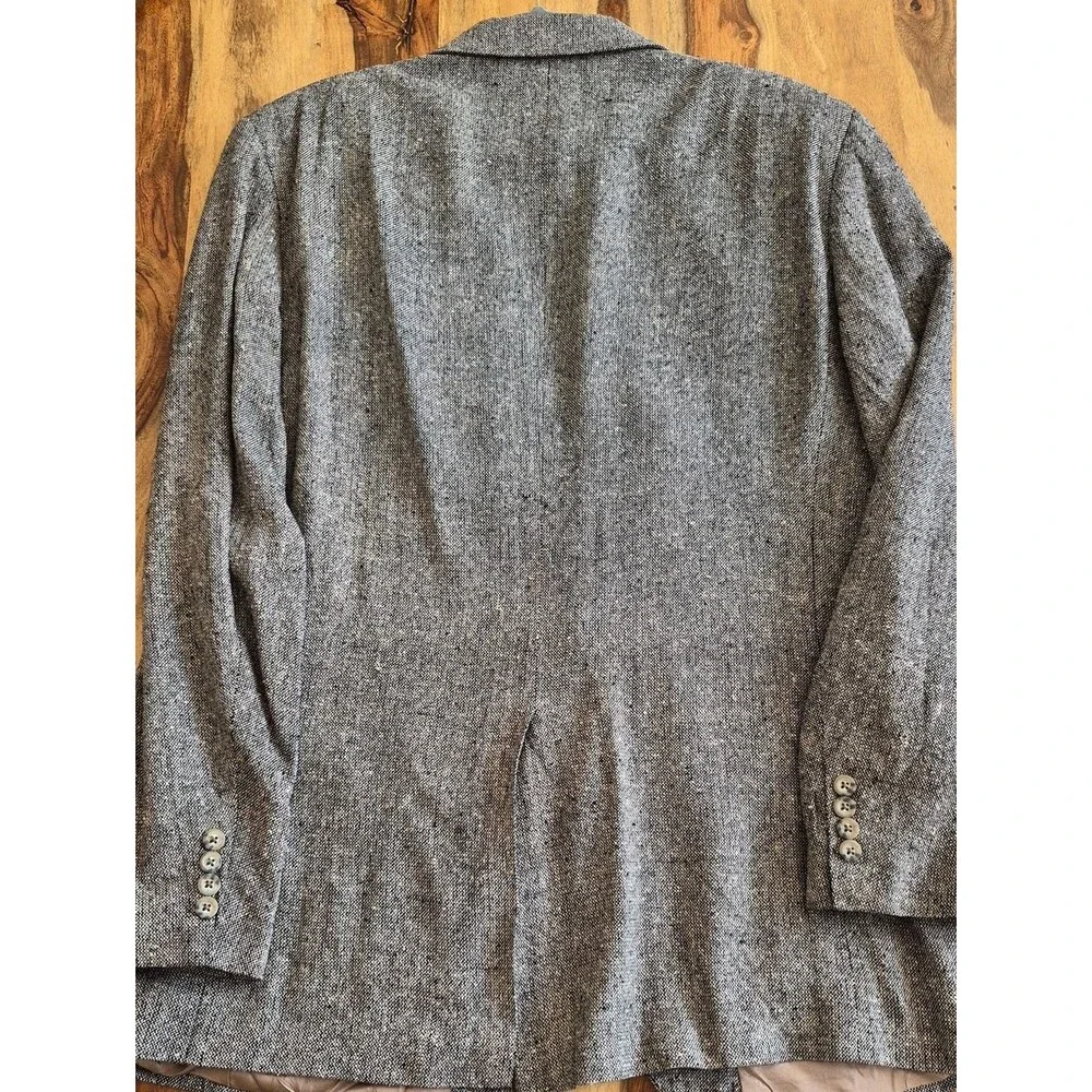 Robert Stock Vintage Wool Textured Blazer 43 Long